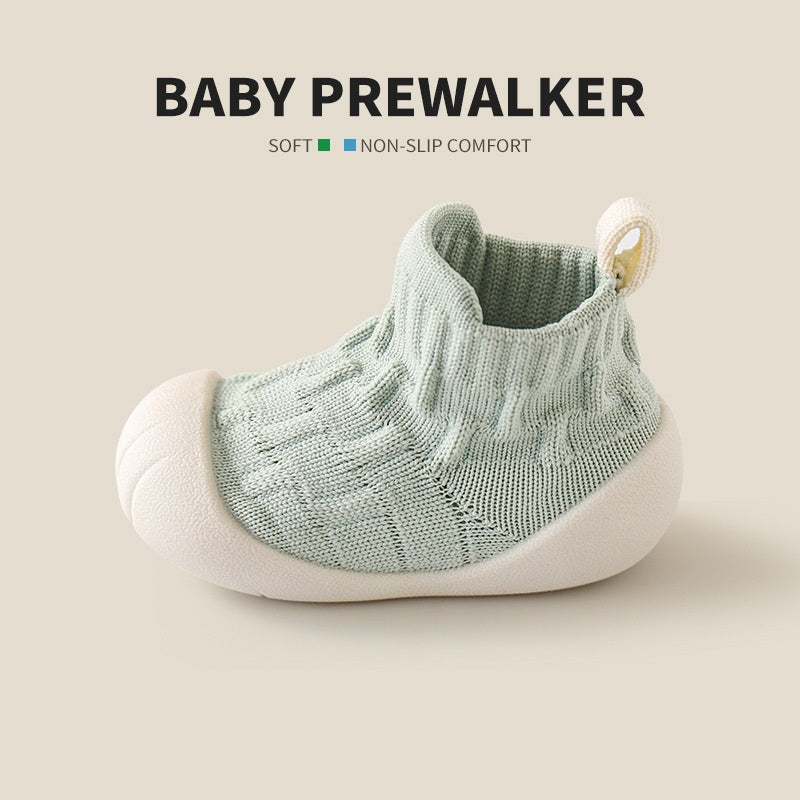 Spring and Autumn Baby Unisex Patchwork Jacquard Pattern Toddler Soft-Sole Walking Shoes
